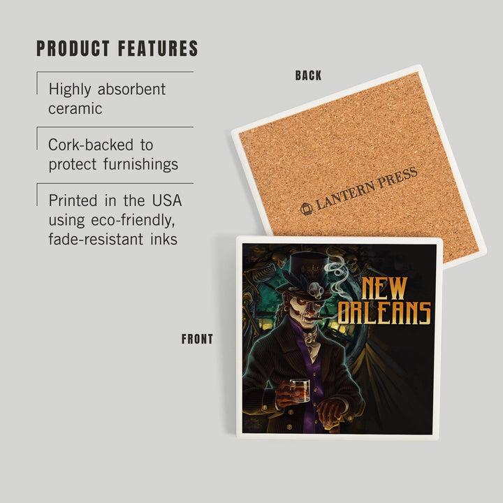 New Orleans, Louisiana, Voodoo, Coasters Coasters Lantern Press 