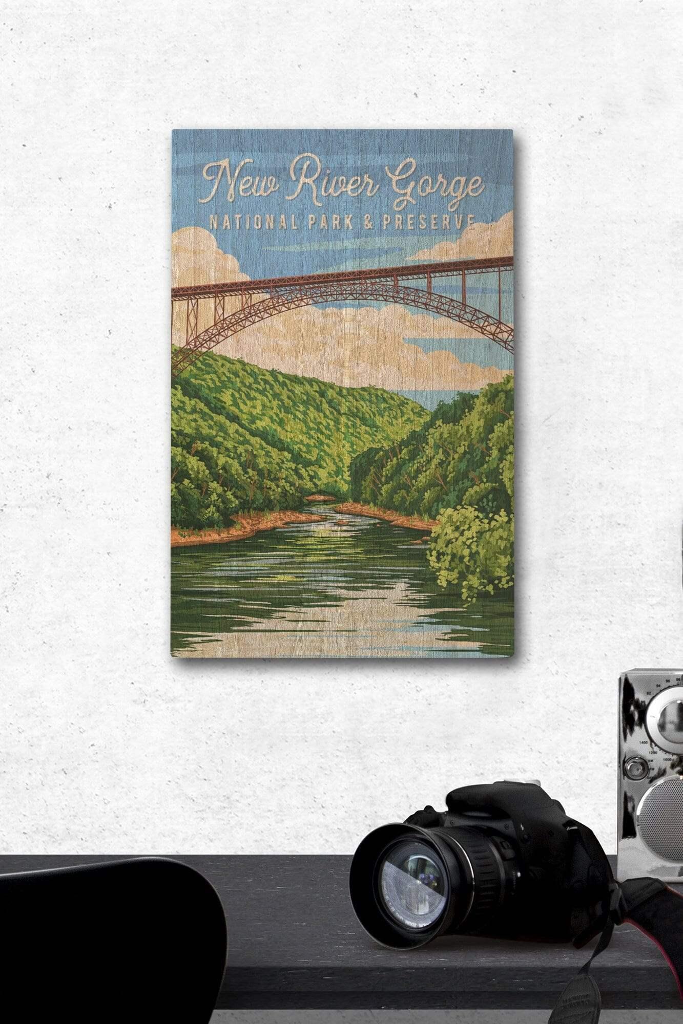 New River Gorge National Park, West Virginia, Painterly, Lantern