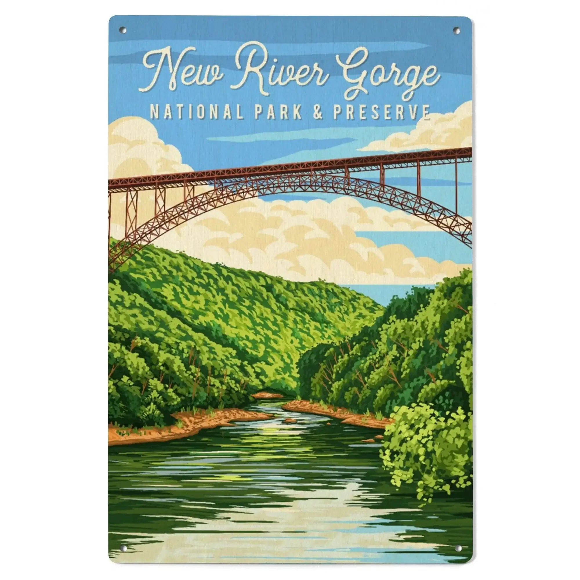 New River Gorge National Park, West Virginia, Painterly, Lantern