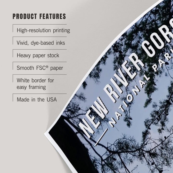 New River Gorge National Park, West Virginia, Photography, Art & Giclee Prints Art Lantern Press 