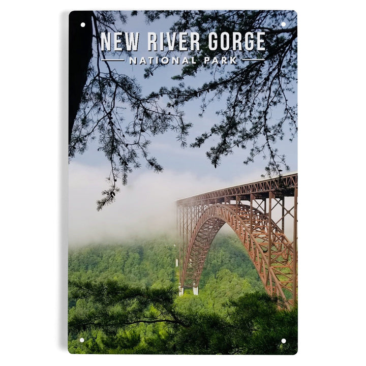 New River Gorge National Park, West Virginia, Photography, Metal Signs Metal Lantern Press 