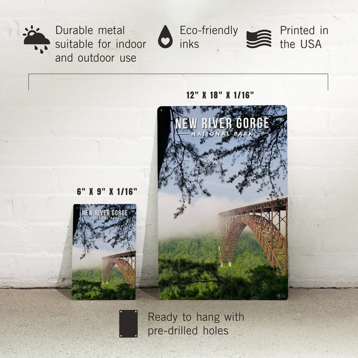 New River Gorge National Park, West Virginia, Photography, Metal Signs Metal Lantern Press 