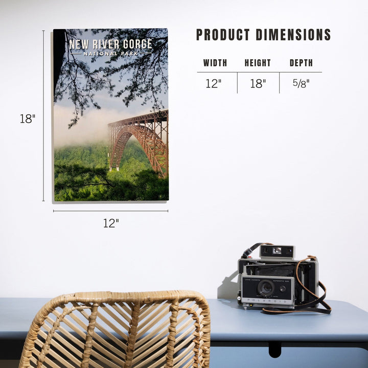 New River Gorge National Park, West Virginia, Photography, Wood Signs and Postcards Wood Lantern Press 