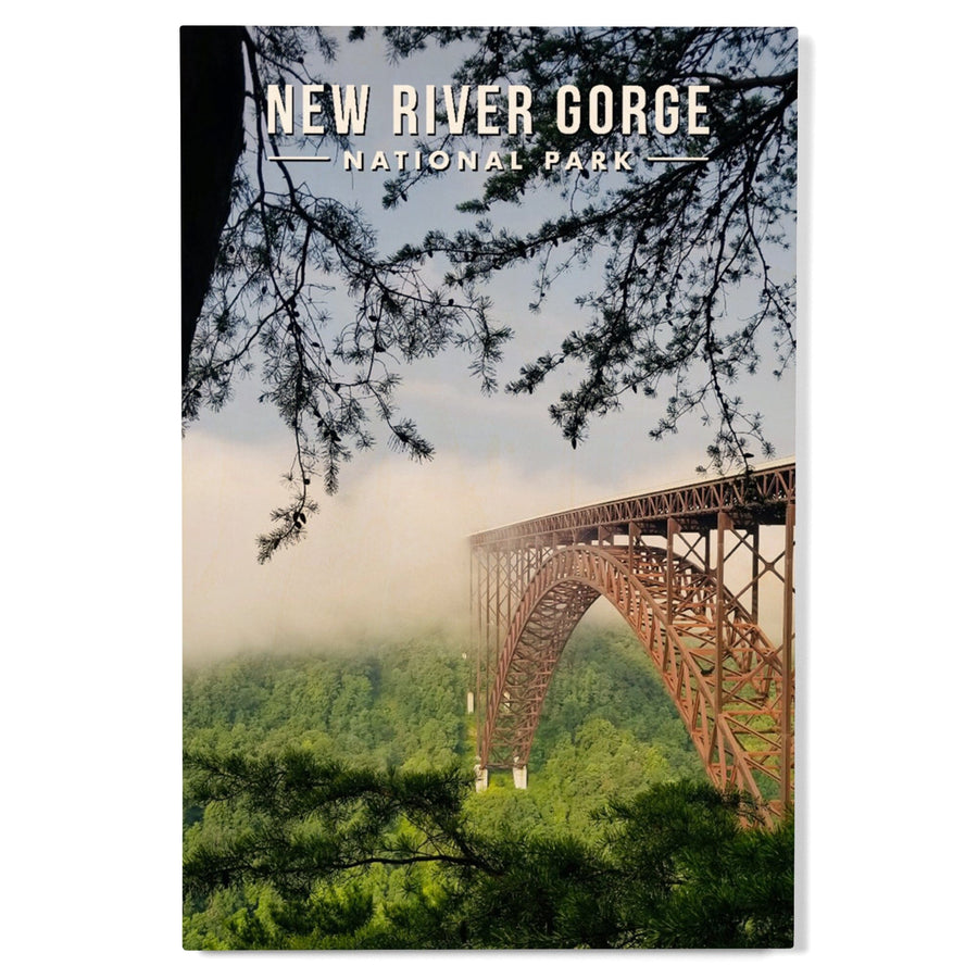 New River Gorge National Park, West Virginia, Photography, Wood Signs and Postcards Wood Lantern Press 