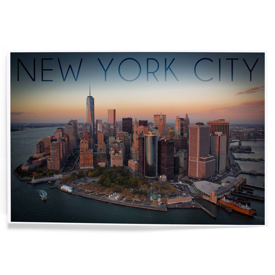 New York City, New York, Aerial Skyline, Art & Giclee Prints Art Lantern Press 