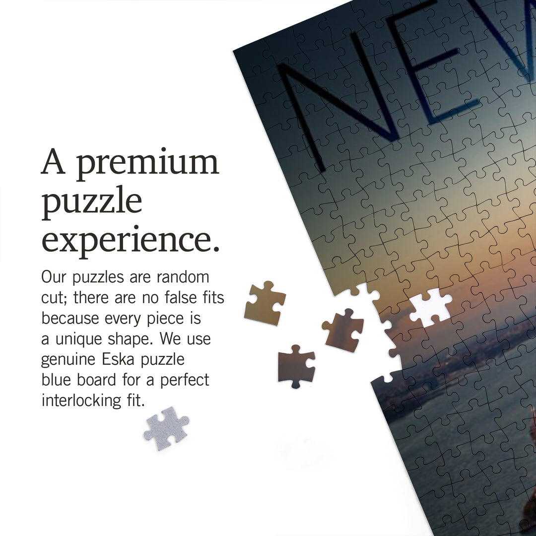 New York City, New York, Aerial Skyline, Jigsaw Puzzle Puzzle Lantern Press 