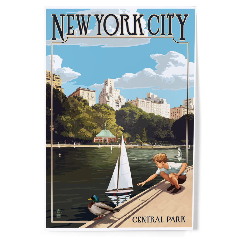 New York City, New York, Central Park, Art & Giclee Prints Art Lantern Press 