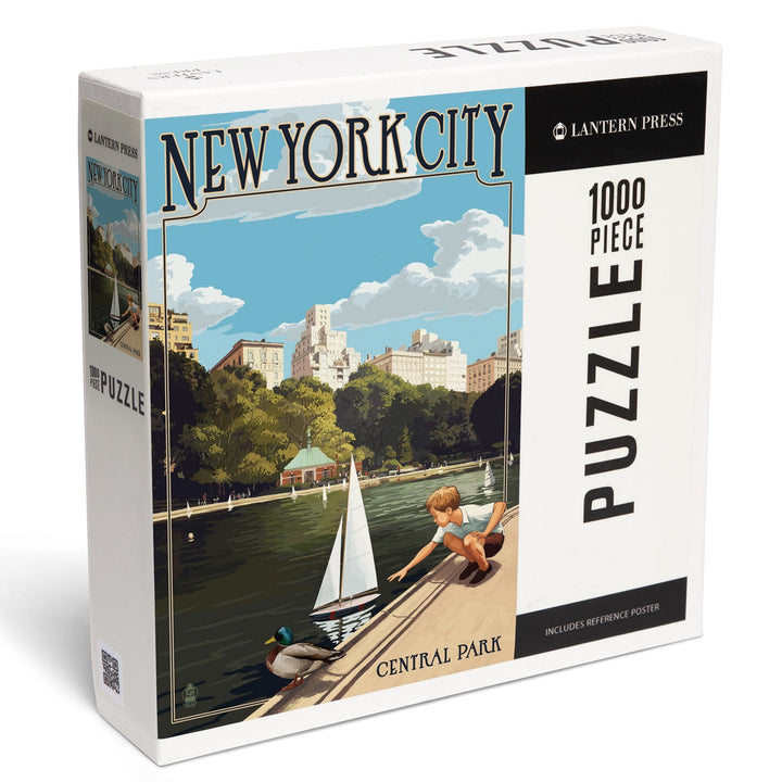 New York City, New York, Central Park, Jigsaw Puzzle Puzzle Lantern Press 