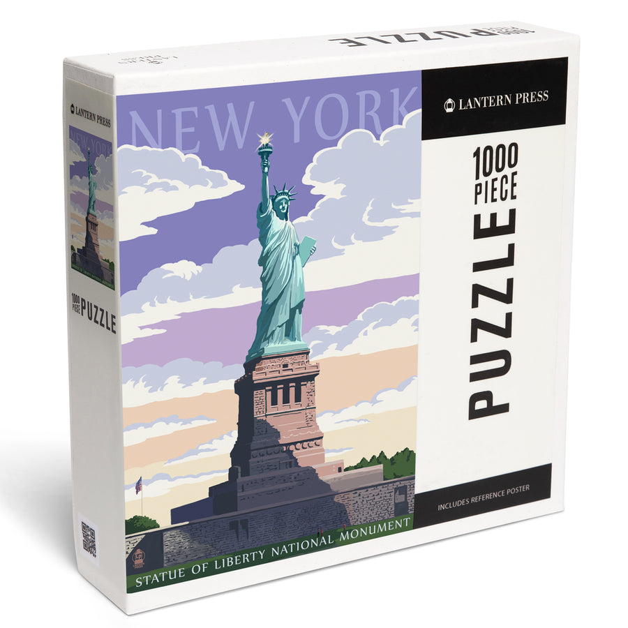 New York City, New York, Statue of Liberty National Monument, Jigsaw Puzzle Puzzle Lantern Press 