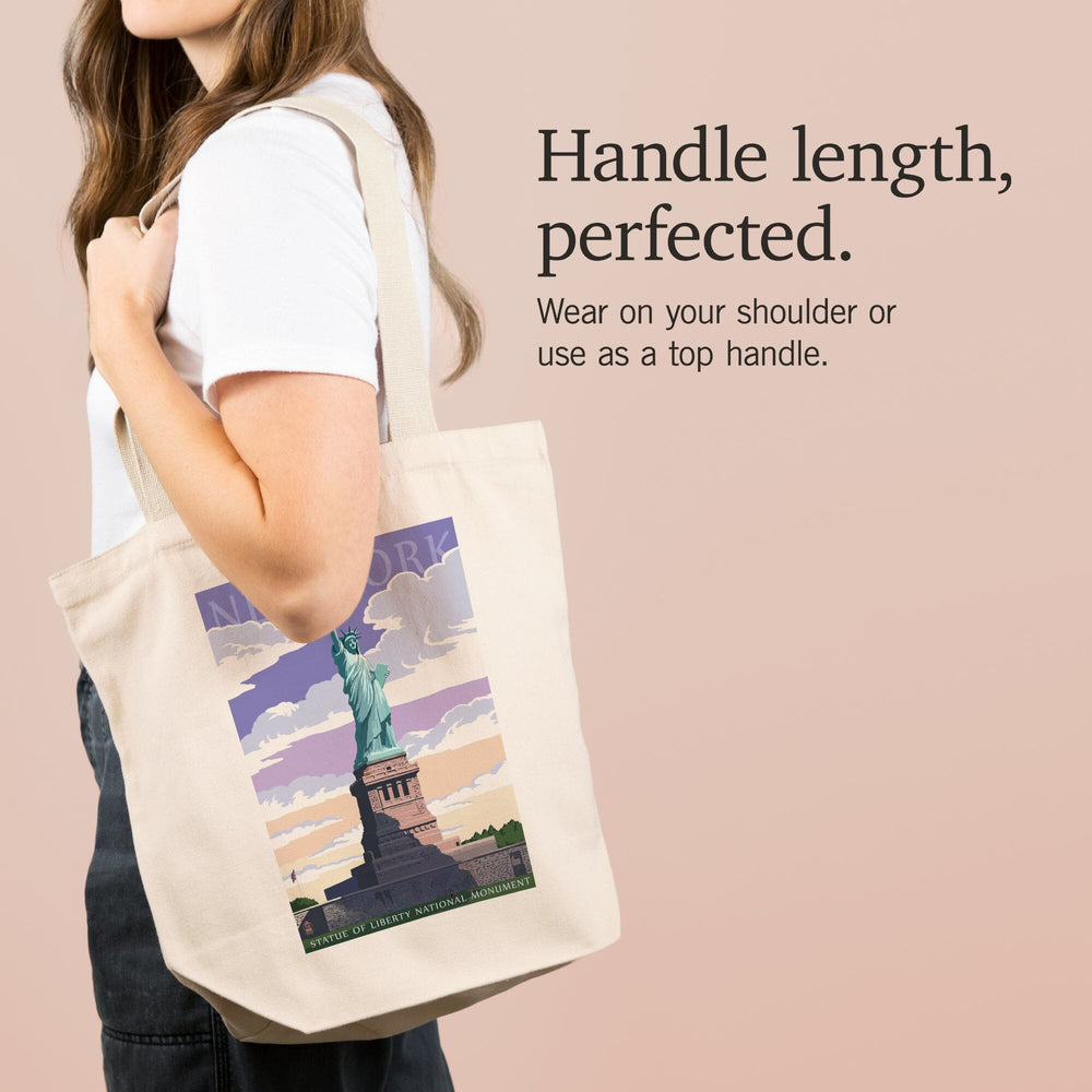 New York City, New York, Statue of Liberty National Monument, Tote Bag Totes Lantern Press 