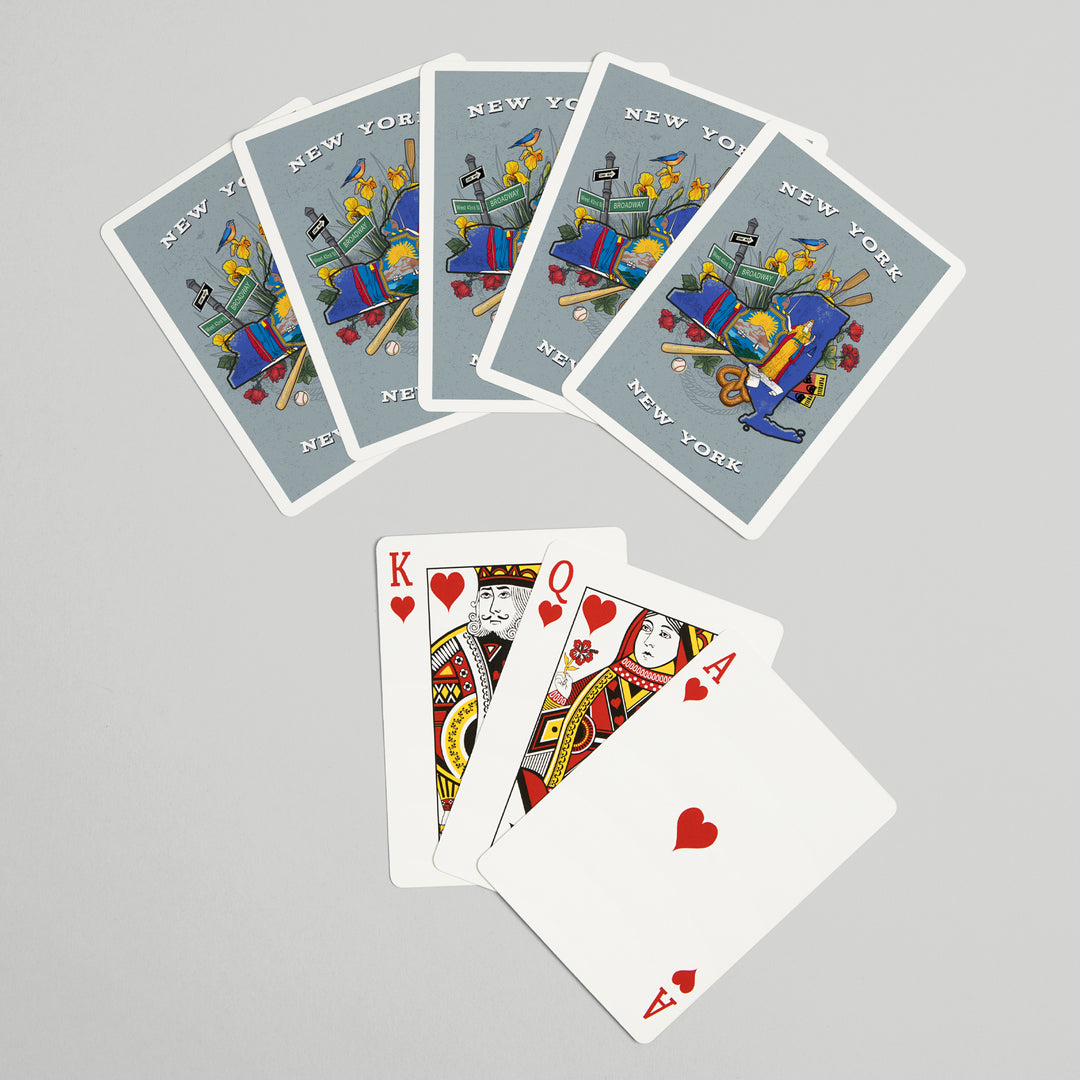 New York, New York, State Treasure Trove, State Series Cards Lantern Press 