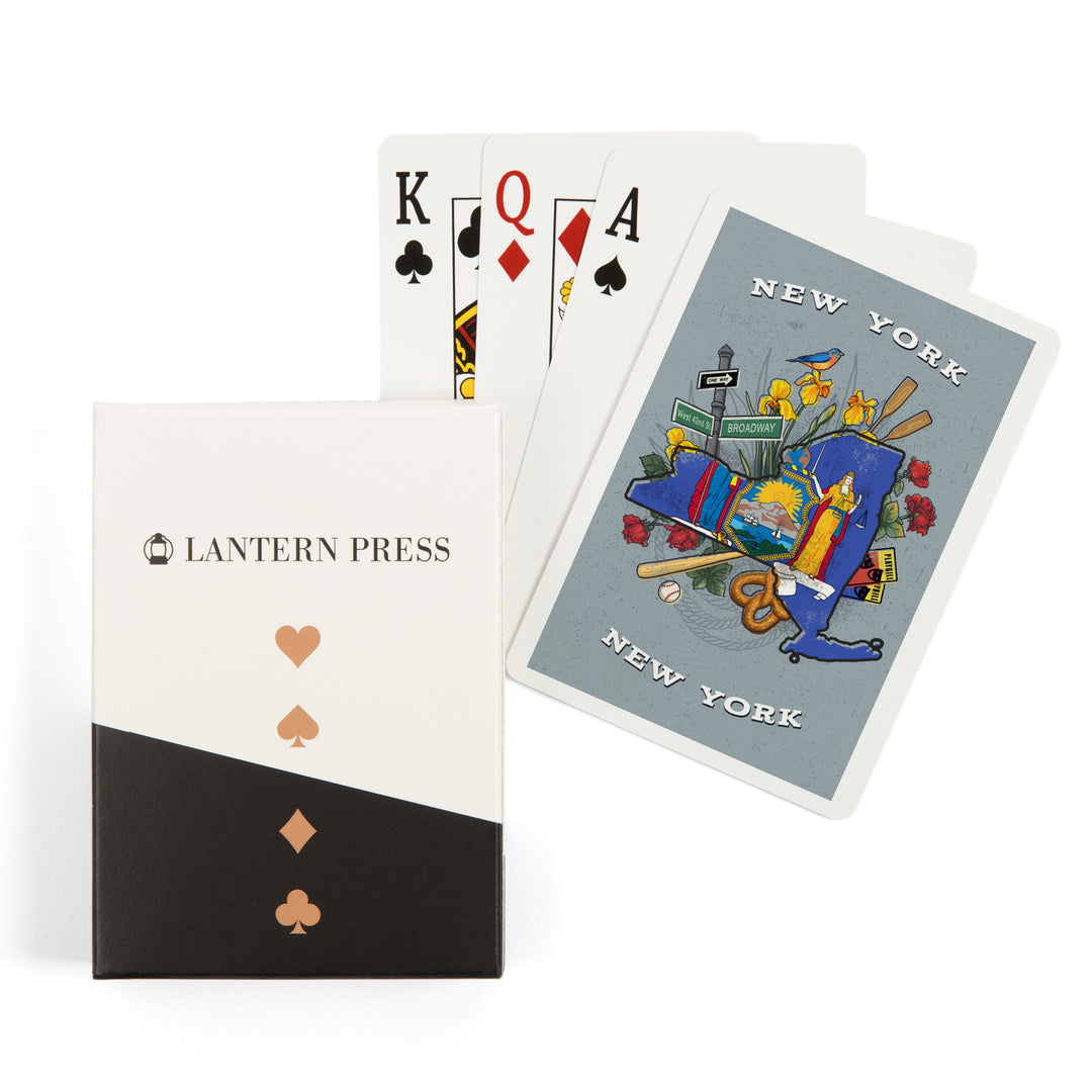 New York, New York, State Treasure Trove, State Series Cards Lantern Press 
