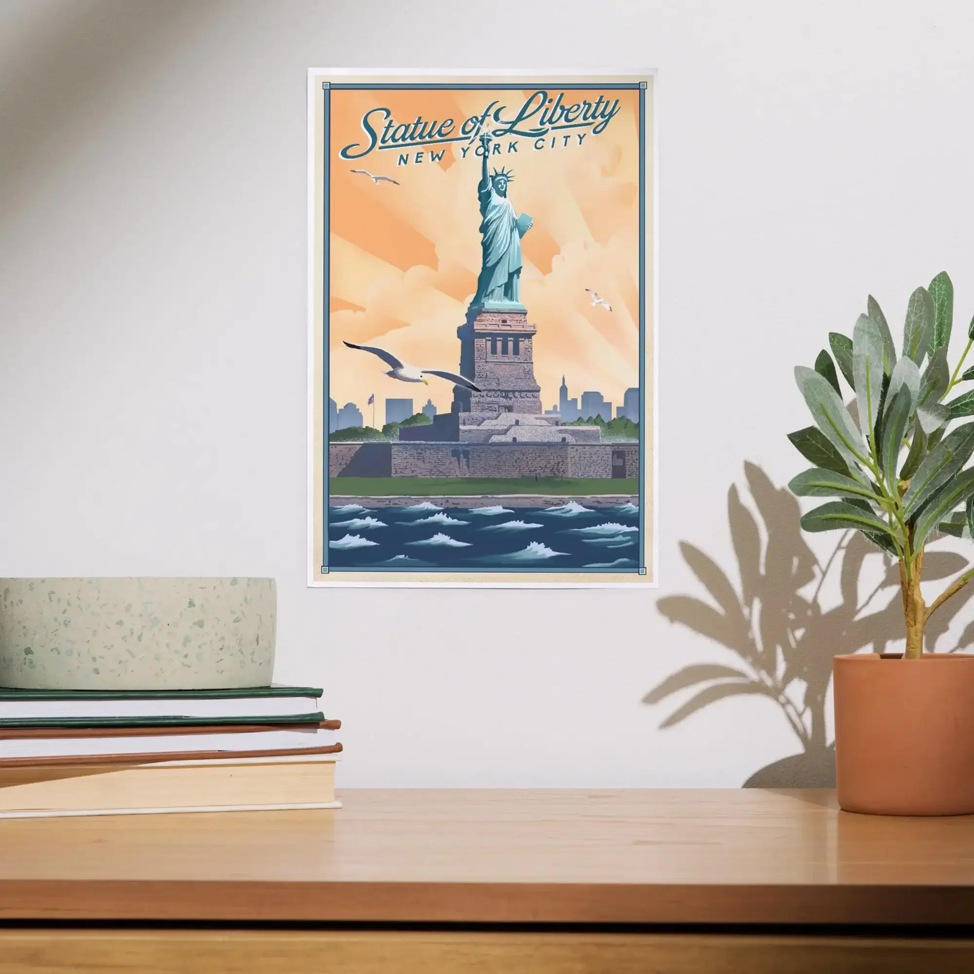Lantern press アートパネル アート ニューヨーク ポスター New York