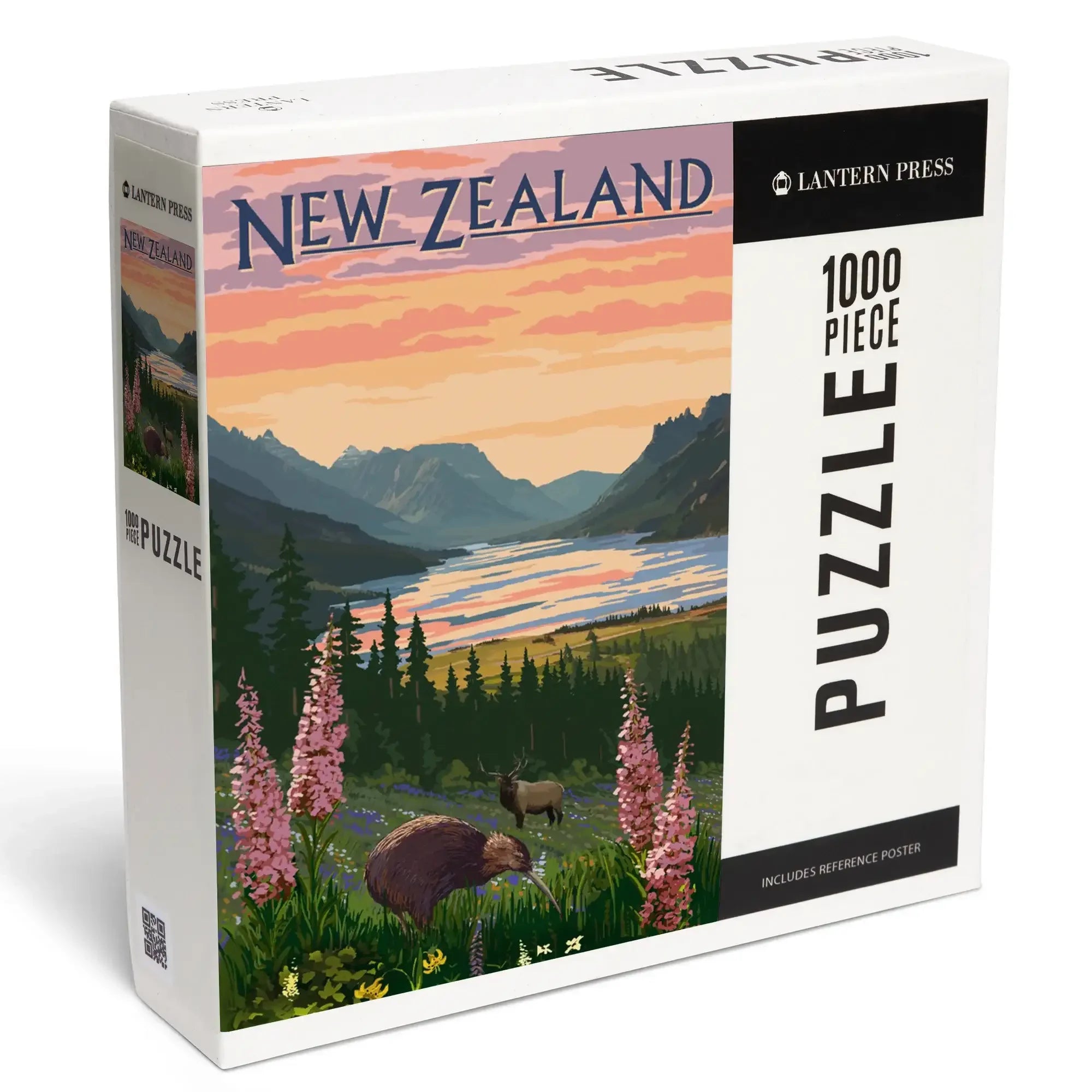 New Zealand, Kiwi and Spring Flowers, 1000 piece jigsaw puzzle