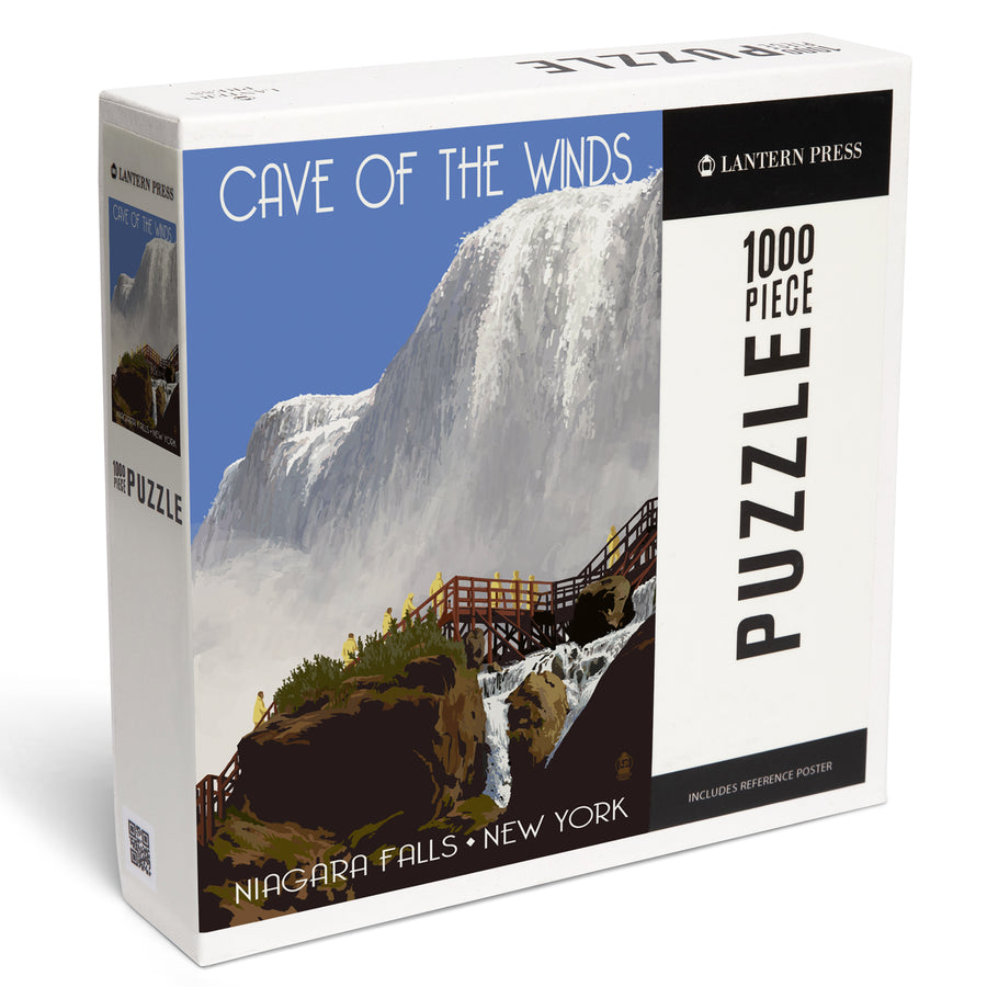 Niagara Falls, New York, Cave of the Winds Close Up, Jigsaw Puzzle Puzzle Lantern Press 