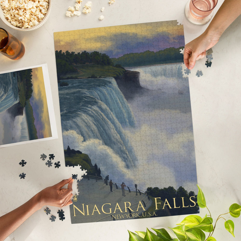 Niagara Falls, New York, Jigsaw Puzzle Puzzle Lantern Press 