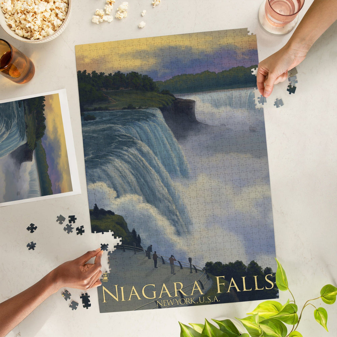 Niagara Falls, New York, Jigsaw Puzzle Puzzle Lantern Press 