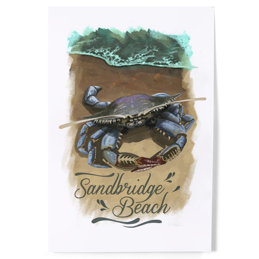 Norfolk, Virginia, Watercolor, Blue Crab, Art & Giclee Prints Art Lantern Press 