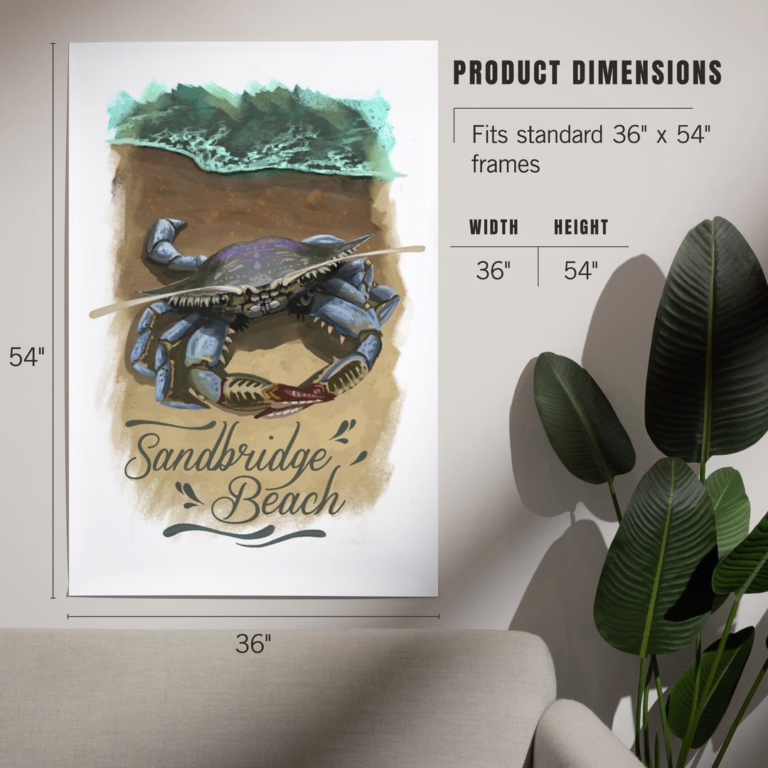 Norfolk, Virginia, Watercolor, Blue Crab, Art & Giclee Prints Art Lantern Press 