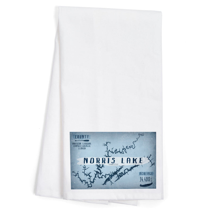 Norris Lake, Tennessee, Lake Essentials, Shape, Acreage and County, Organic Cotton Kitchen Tea Towels Kitchen Lantern Press 