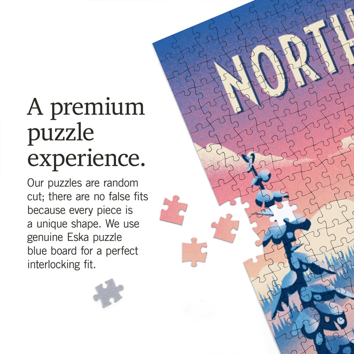 North Carolina, Shred the Gnar, Snowboarding, Jigsaw Puzzle Puzzle Lantern Press 