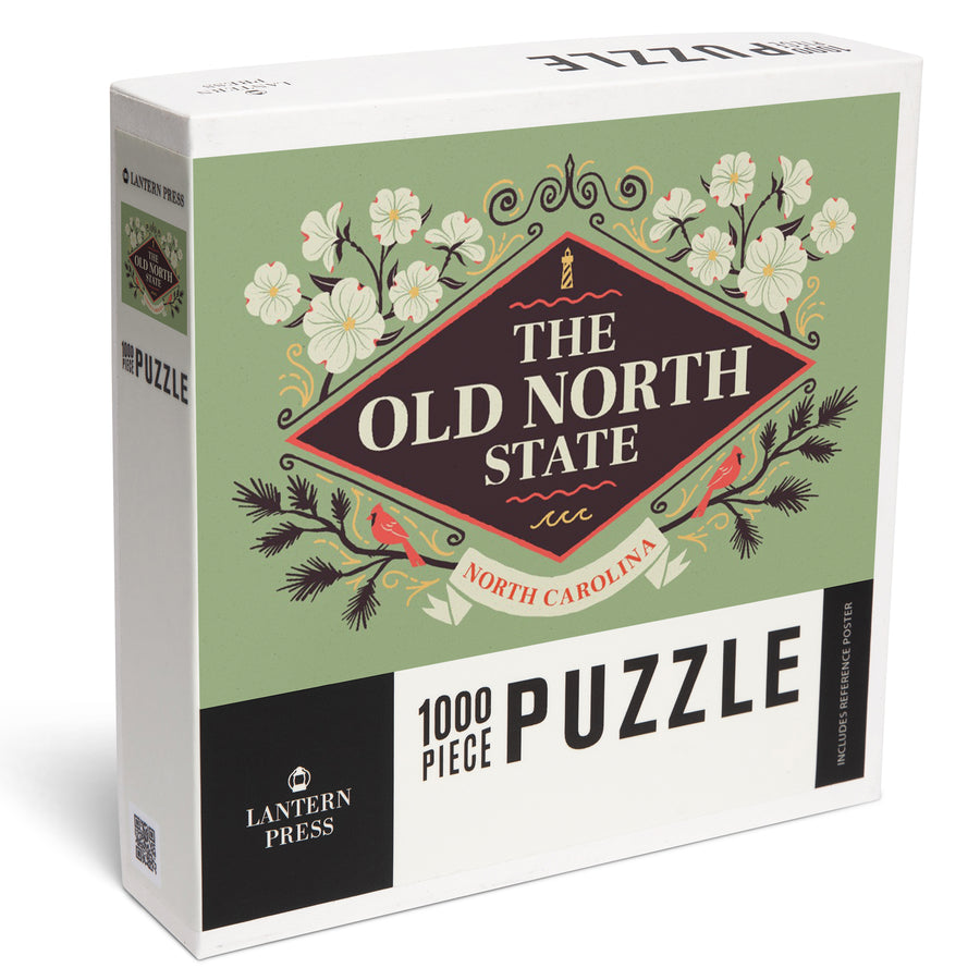 North Carolina, State Motto Crest, State Series, Jigsaw Puzzle Puzzle Lantern Press 