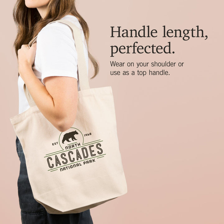 North Cascades National Park, Washington, Bear, , Vector, Tote Bag Totes Lantern Press 