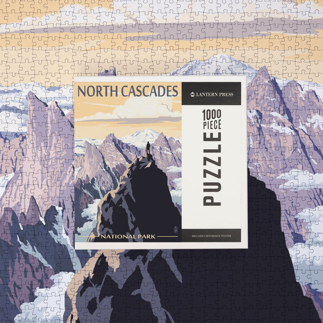 North Cascades National Park, Washington, Mountain Peaks, Jigsaw Puzzle Puzzle Lantern Press 