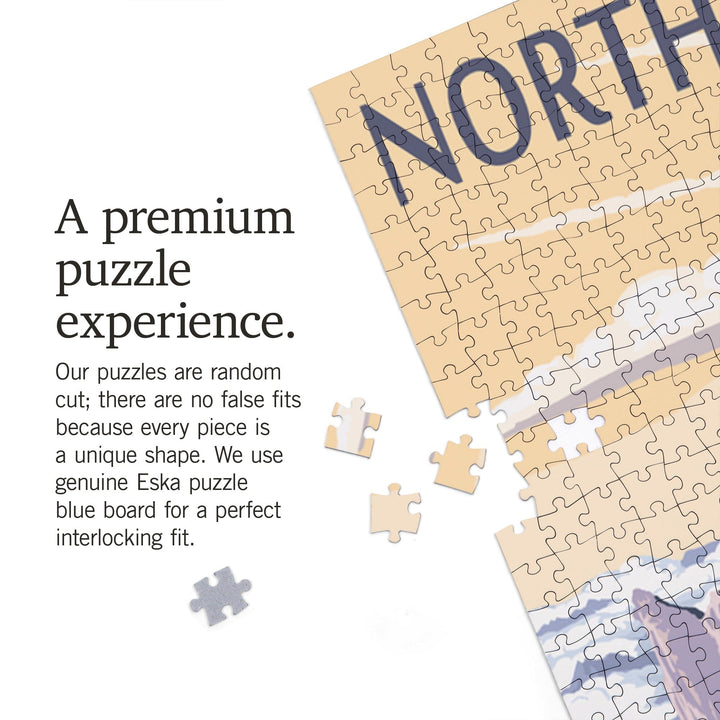 North Cascades National Park, Washington, Mountain Peaks, Jigsaw Puzzle Puzzle Lantern Press 
