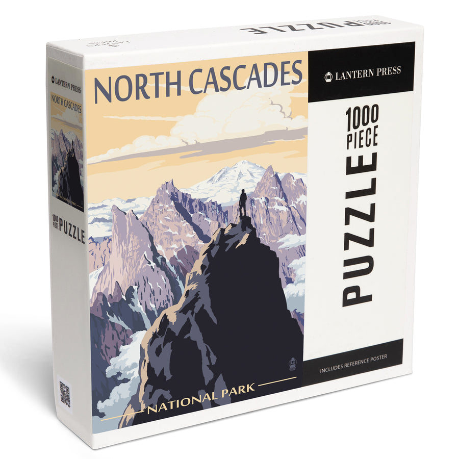 North Cascades National Park, Washington, Mountain Peaks, Jigsaw Puzzle Puzzle Lantern Press 
