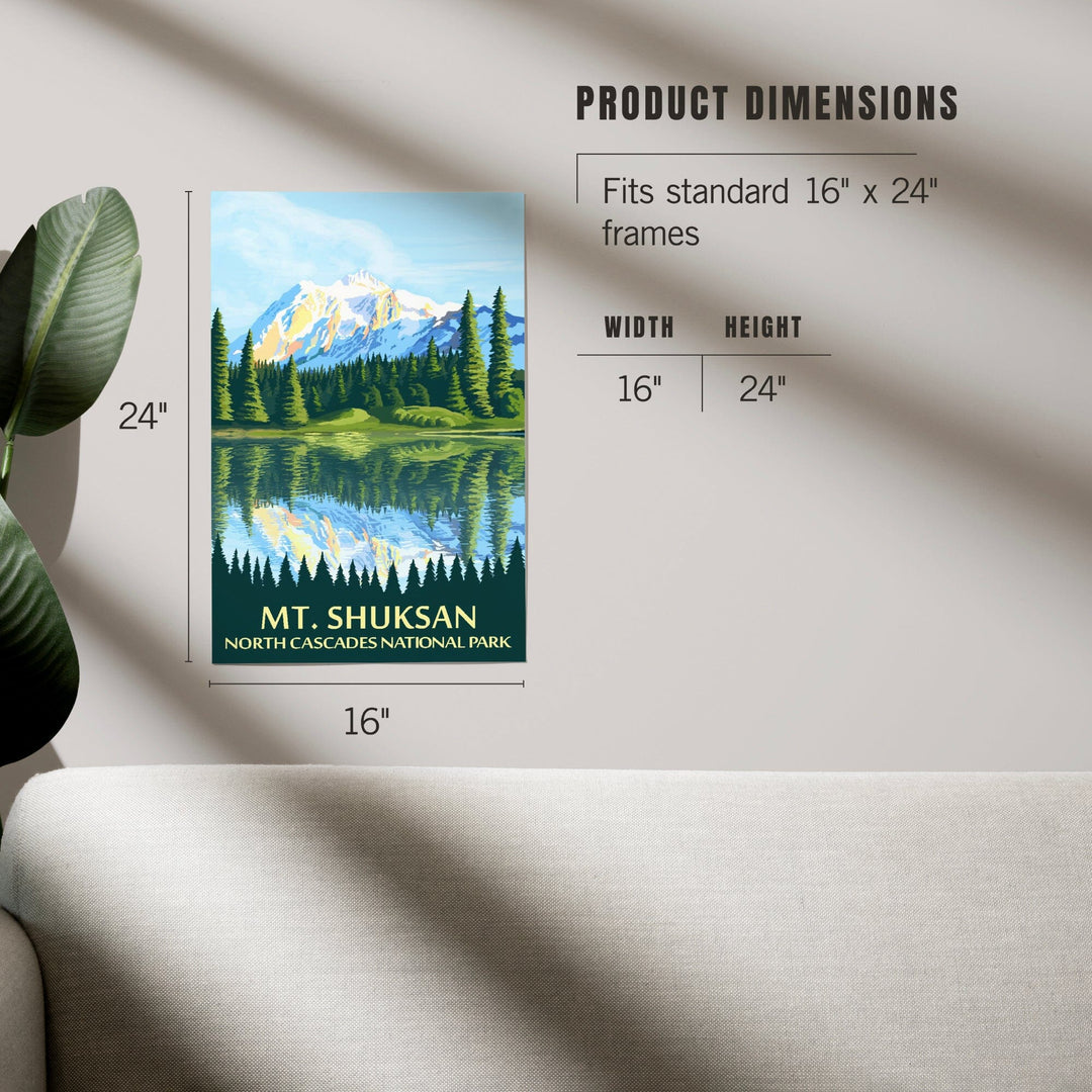North Cascades National Park, Washington, Mt Shuksan, Art & Giclee Prints Art Lantern Press 