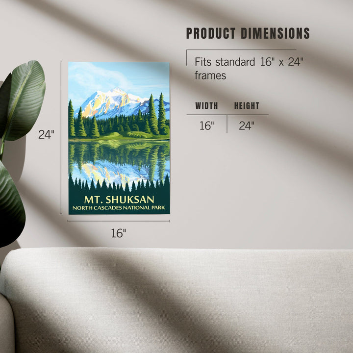 North Cascades National Park, Washington, Mt Shuksan, Art & Giclee Prints Art Lantern Press 