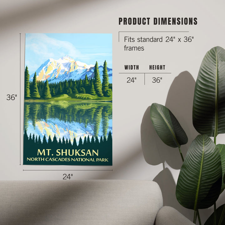 North Cascades National Park, Washington, Mt Shuksan, Art & Giclee Prints Art Lantern Press 