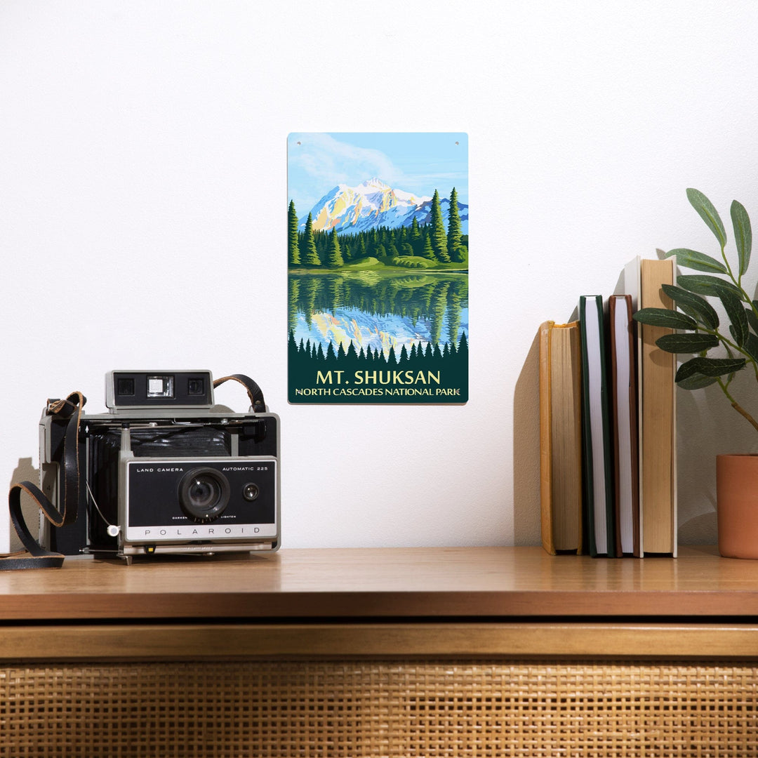 North Cascades National Park, Washington, Mt Shuksan, Metal Signs Metal Lantern Press 