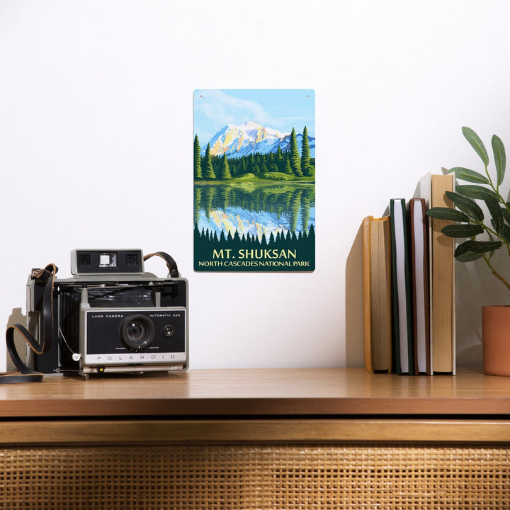 North Cascades National Park, Washington, Mt Shuksan, Metal Signs Metal Lantern Press 