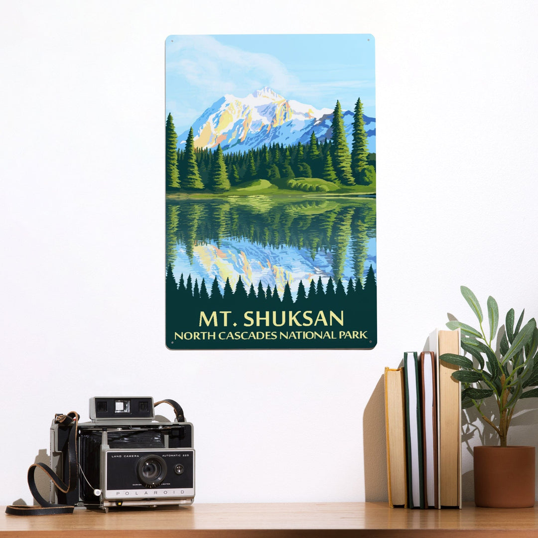 North Cascades National Park, Washington, Mt Shuksan, Metal Signs Metal Lantern Press 