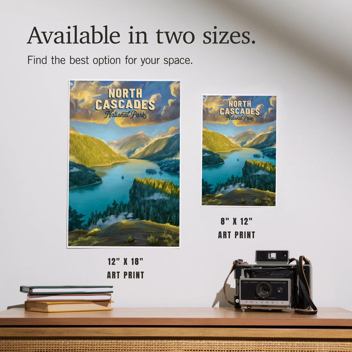 North Cascades National Park, Washington, Oil Painting National Park Series, Art & Giclee Prints Art Lantern Press 