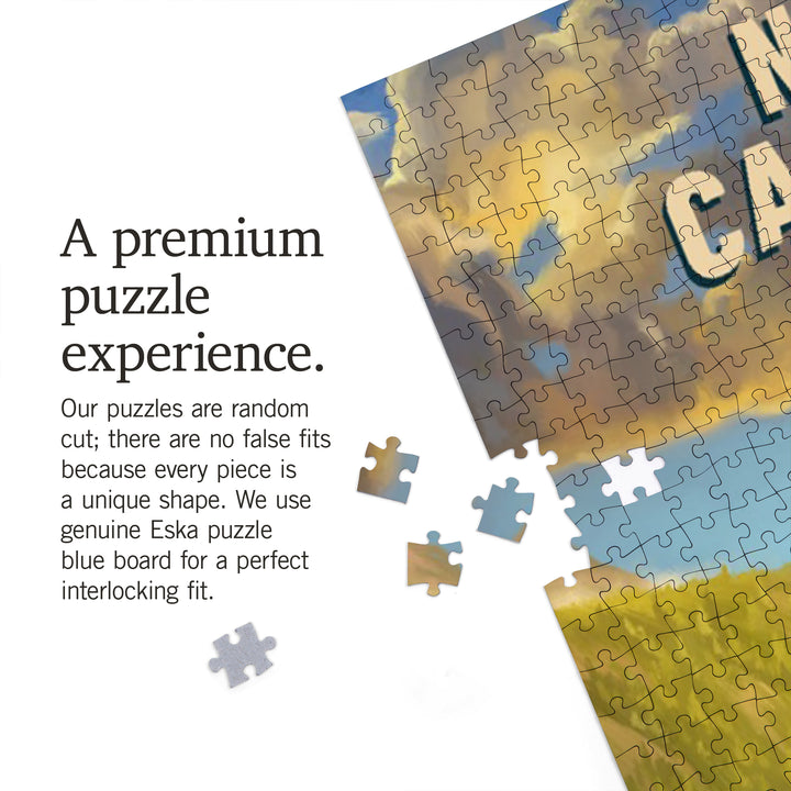 North Cascades National Park, Washington, Oil Painting National Park Series, Jigsaw Puzzle Puzzle Lantern Press 