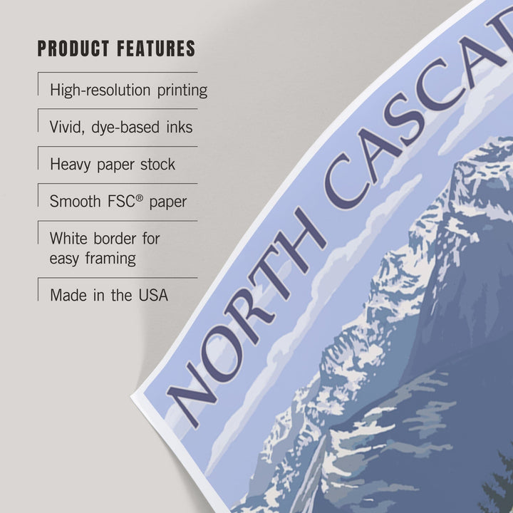 North Cascades, Washington, Trail Scene, Art & Giclee Prints Art Lantern Press 