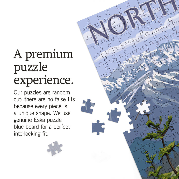 North Cascades, Washington, Trail Scene, Jigsaw Puzzle Puzzle Lantern Press 