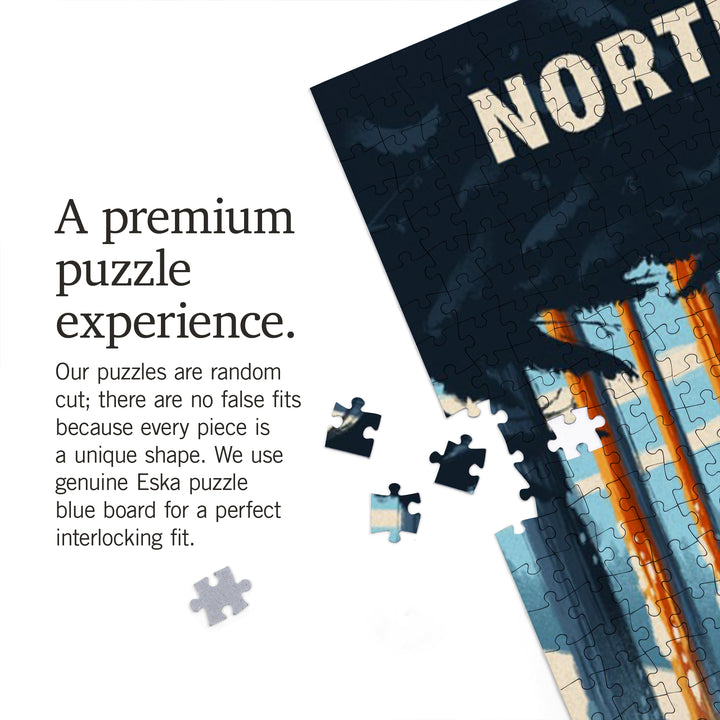 North Dakota, Better on Foot, Snowshoeing, Jigsaw Puzzle Puzzle Lantern Press 