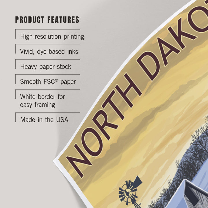 North Dakota, Pheasants, Art & Giclee Prints Art Lantern Press 