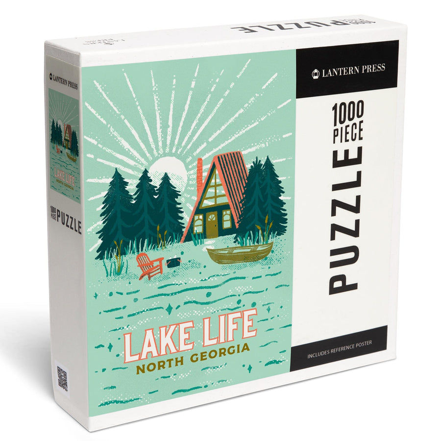 North Georgia, Lake Life Series, Lake Life, Jigsaw Puzzle Puzzle Lantern Press 