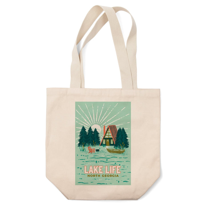North Georgia, Lake Life Series, Lake Life, Tote Bag Totes Lantern Press 