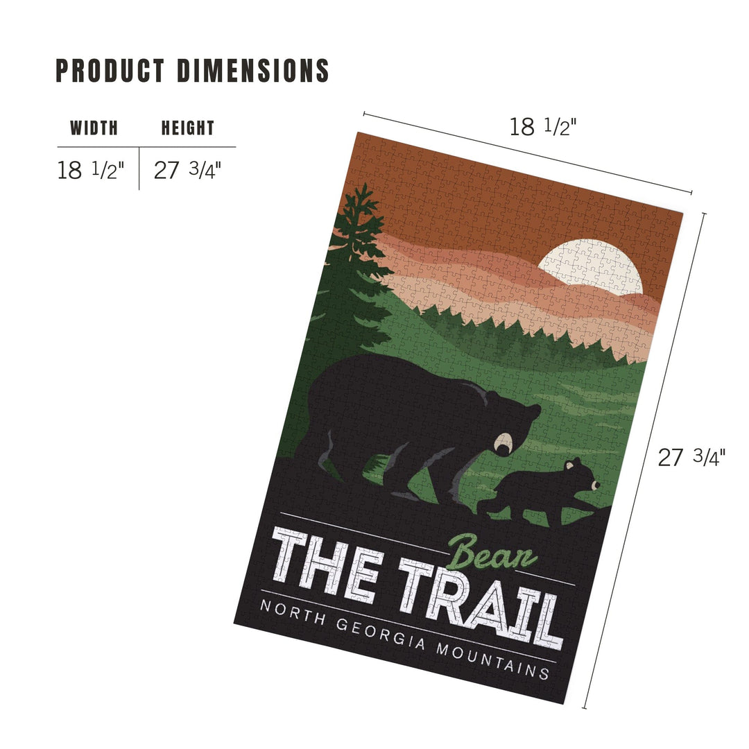 North Georgia Mountains, Bear the Trail (Bear Family), Jigsaw Puzzle Puzzle Lantern Press 
