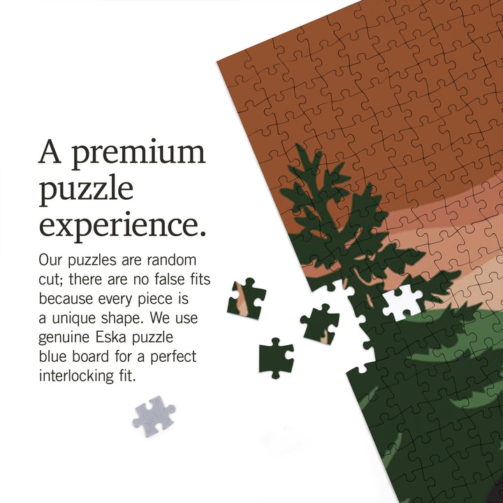 North Georgia Mountains, Bear the Trail (Bear Family), Jigsaw Puzzle Puzzle Lantern Press 