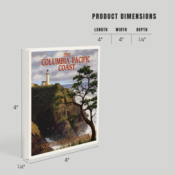 North Head Lighthouse, The Columbia-Pacific Coast, Coasters Coasters Lantern Press 
