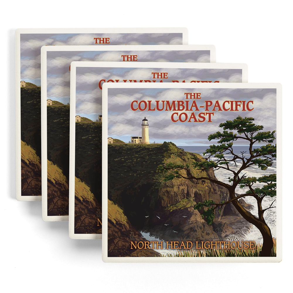 North Head Lighthouse, The Columbia-Pacific Coast, Coasters Coasters Lantern Press 
