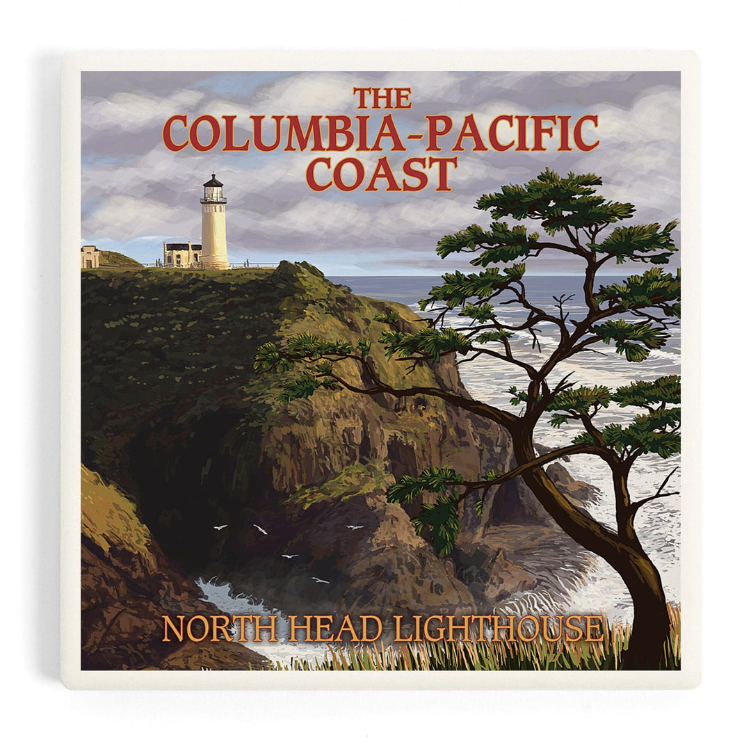North Head Lighthouse, The Columbia-Pacific Coast, Coasters Coasters Lantern Press 