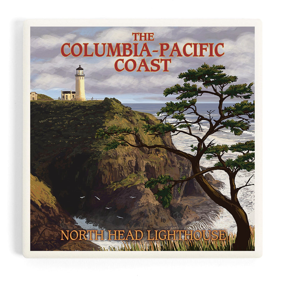 North Head Lighthouse, The Columbia-Pacific Coast, Coasters Coasters Lantern Press 